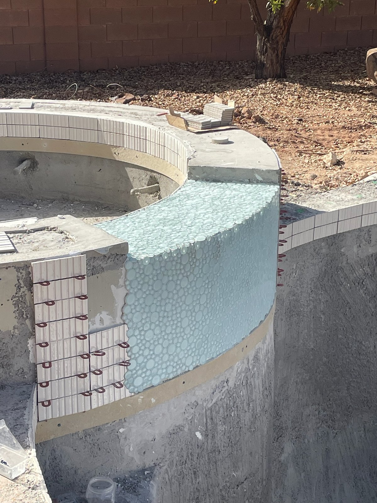 Pool construction in progress - Southern Utah